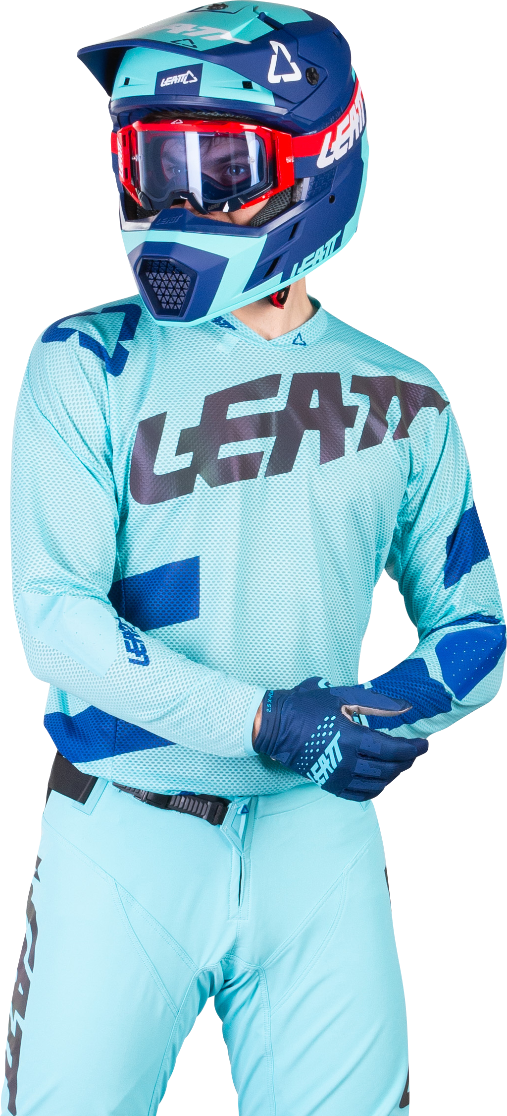 Leatt Camiseta de Cross  GPX 5.5 UltraWeld Azul claro