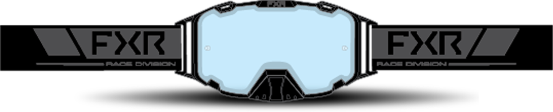 FXR Gafas de Cross  Maverick Lente Transparente Negras