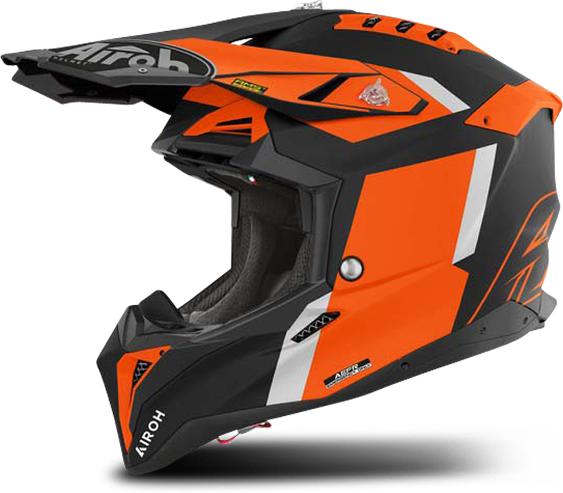 Airoh Casco de Cross  Aviator 3 Glory Naranja Mate