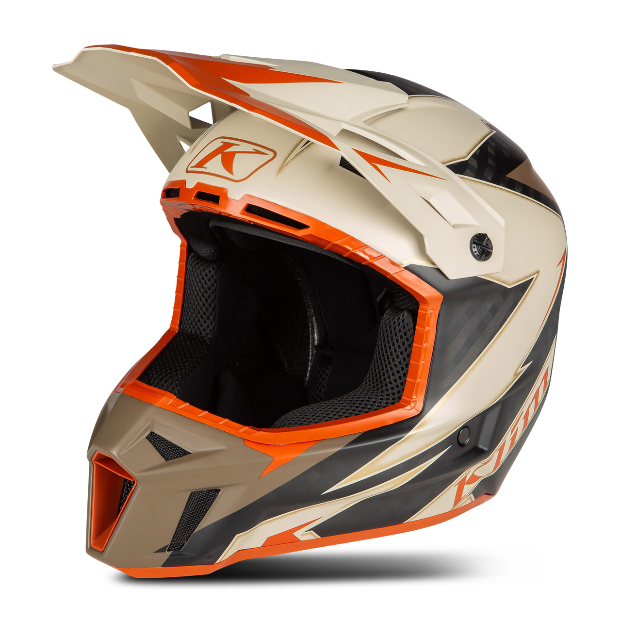 KLIM Casco de Cross  F3 Carbon Lightning Peyote