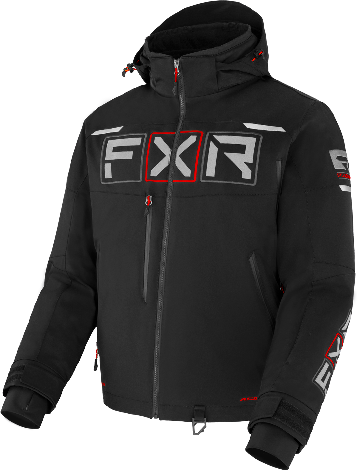 FXR Chaqueta de Nieve  Maverick Negro-Rojo