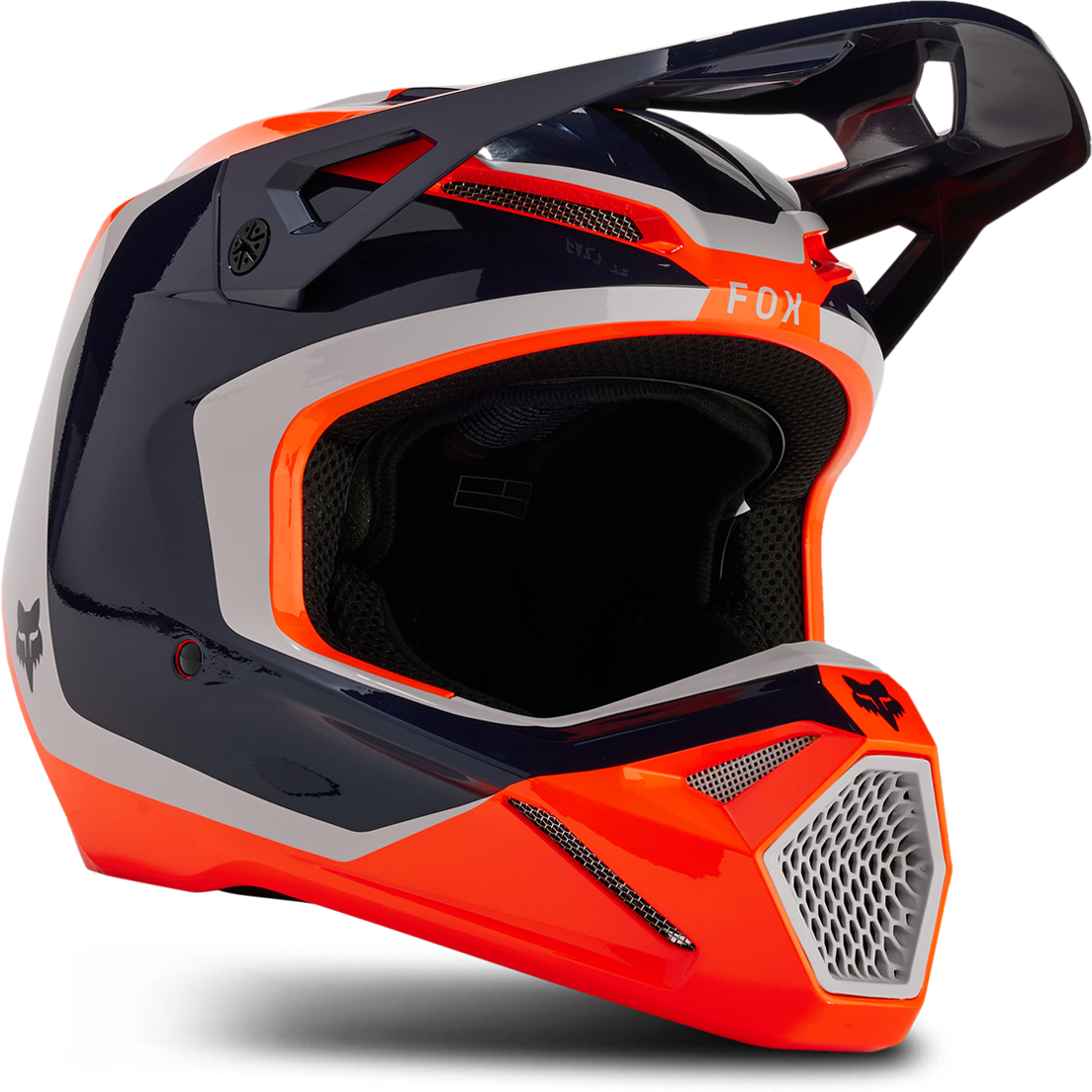 FOX Casco de Cross Niño  V1 Nitro Naranja Fluo