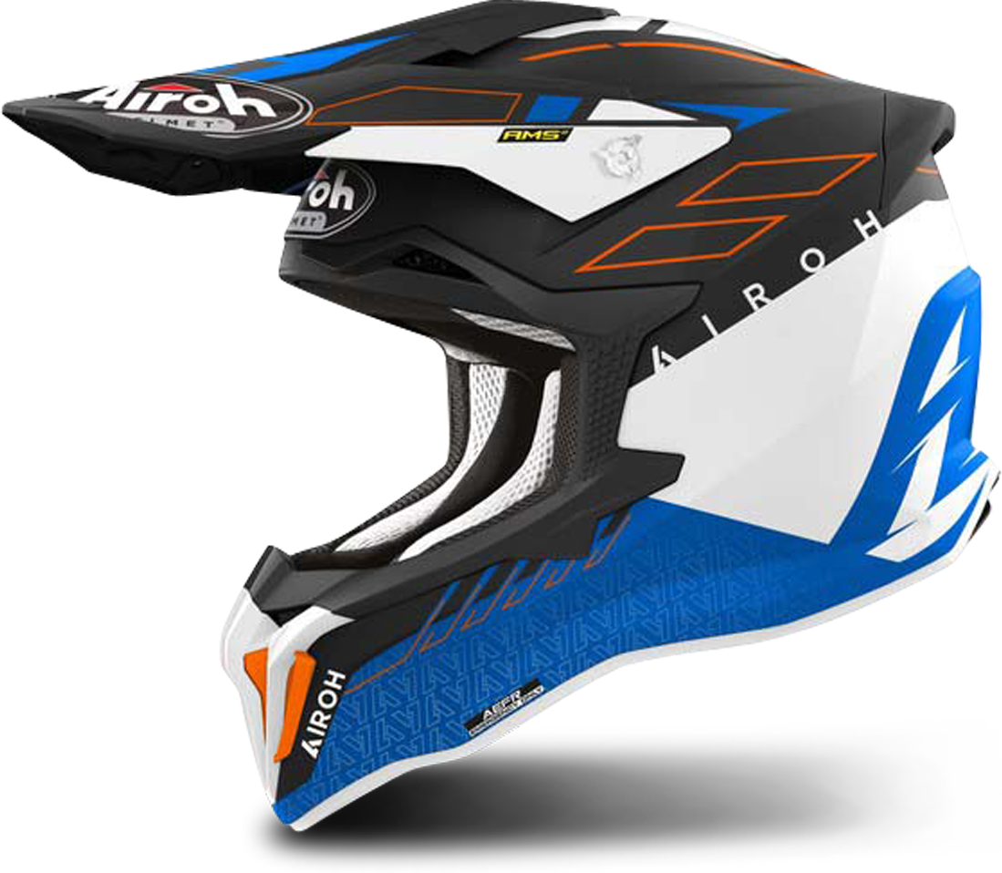 Airoh Casco de Cross  Strycker Skin Azul Mate