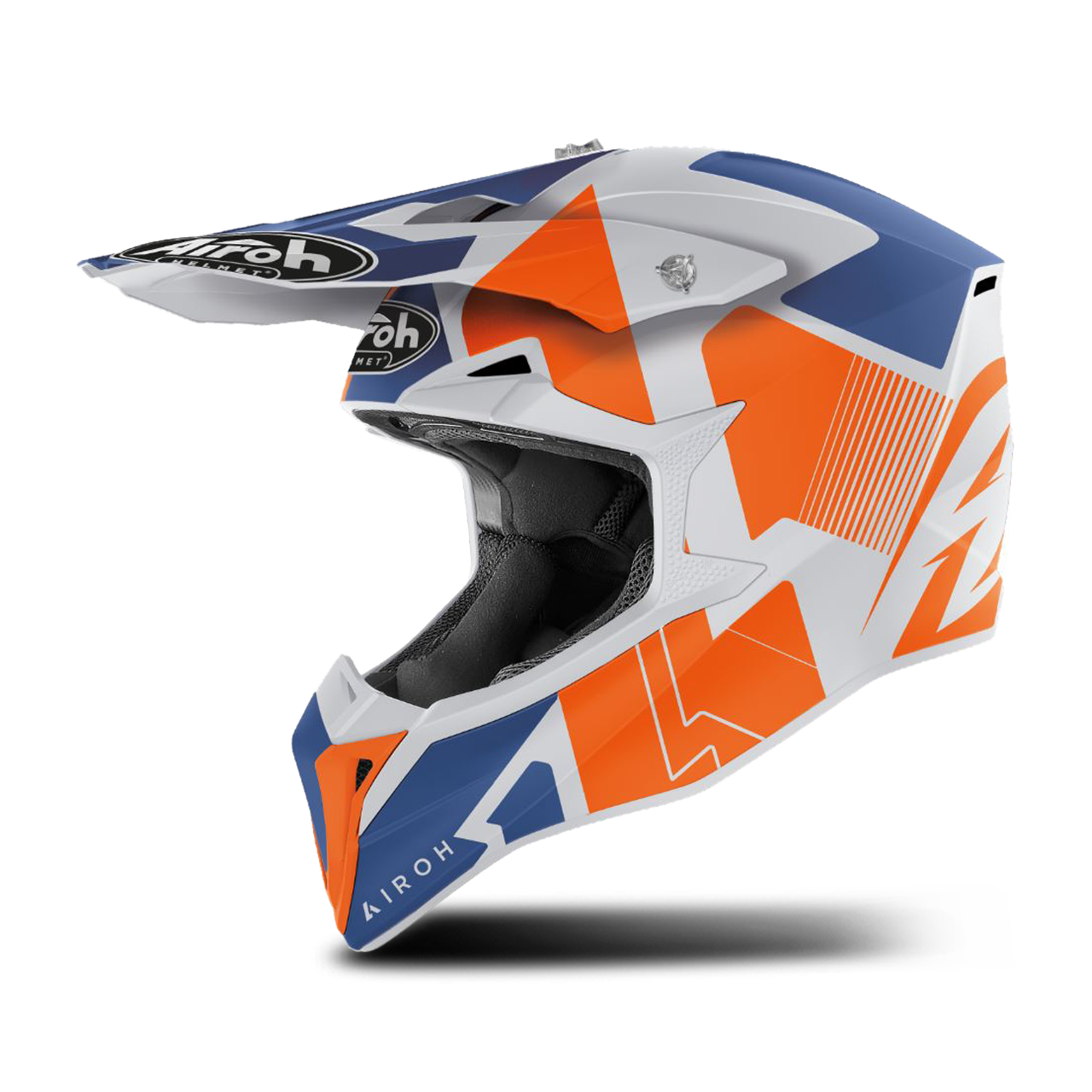 Airoh Casco de Cross  Wraap Raze Naranja