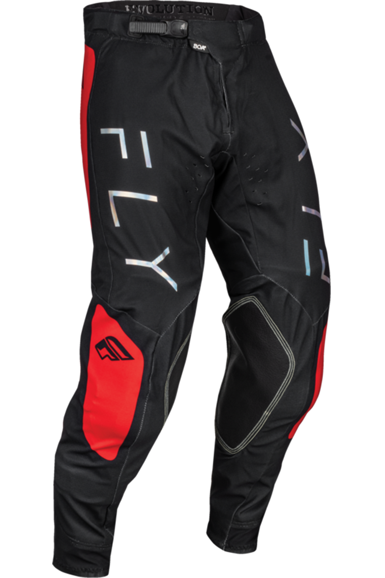 FLY Racing Pantalones de Cross  Evolution DST Negro-Rojo