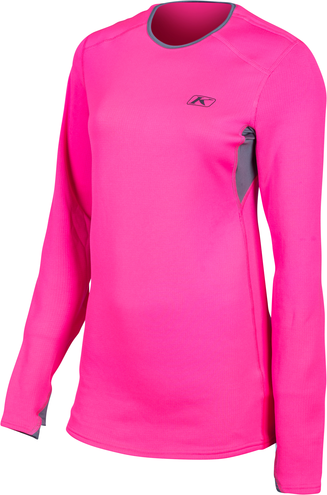 KLIM Camiseta Técnica para Mujer  Solstice 2.0 Rosado-Gris Piedra