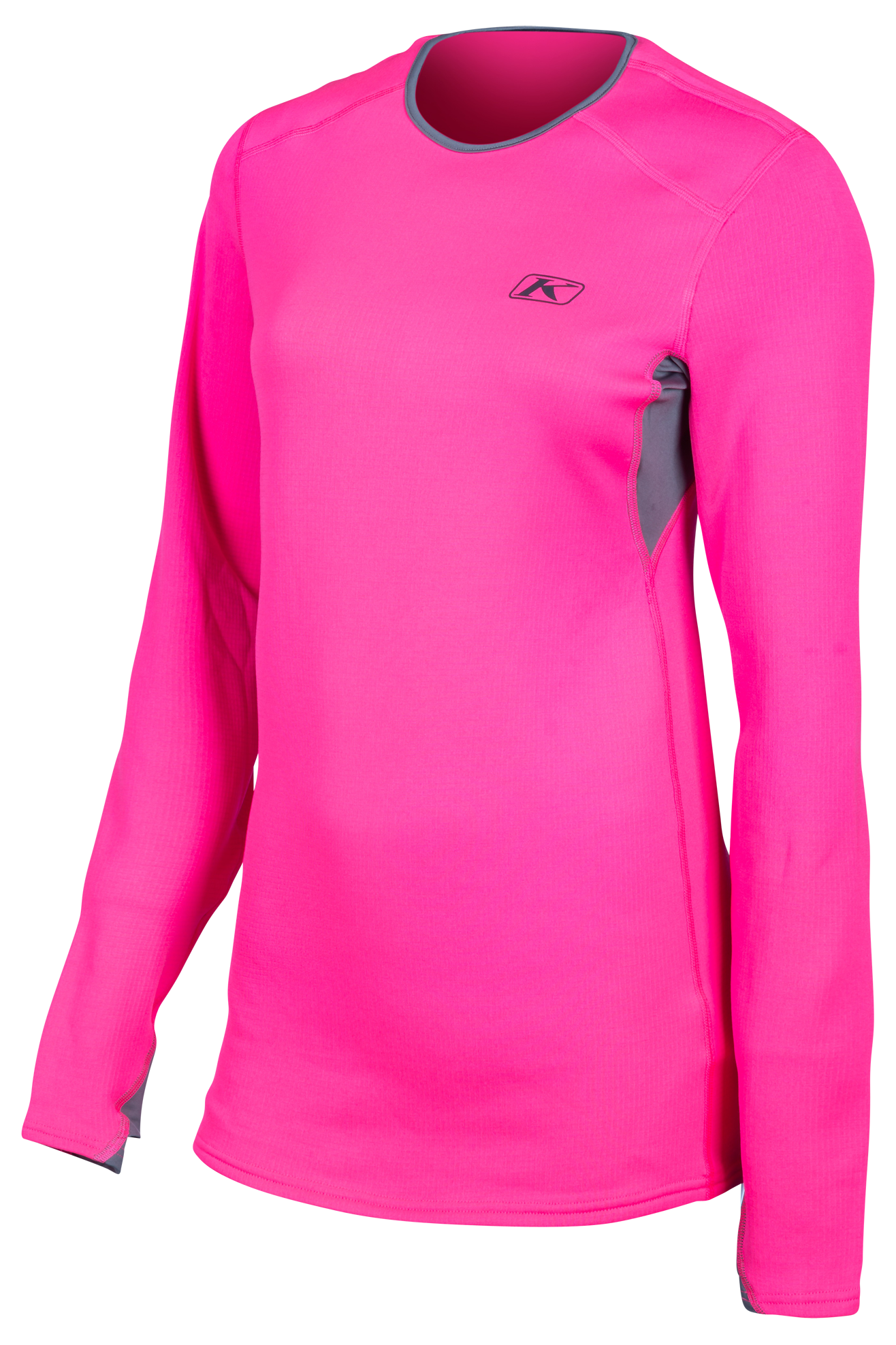 KLIM Camiseta Técnica para Mujer  Solstice 2.0 Rosado-Gris Piedra