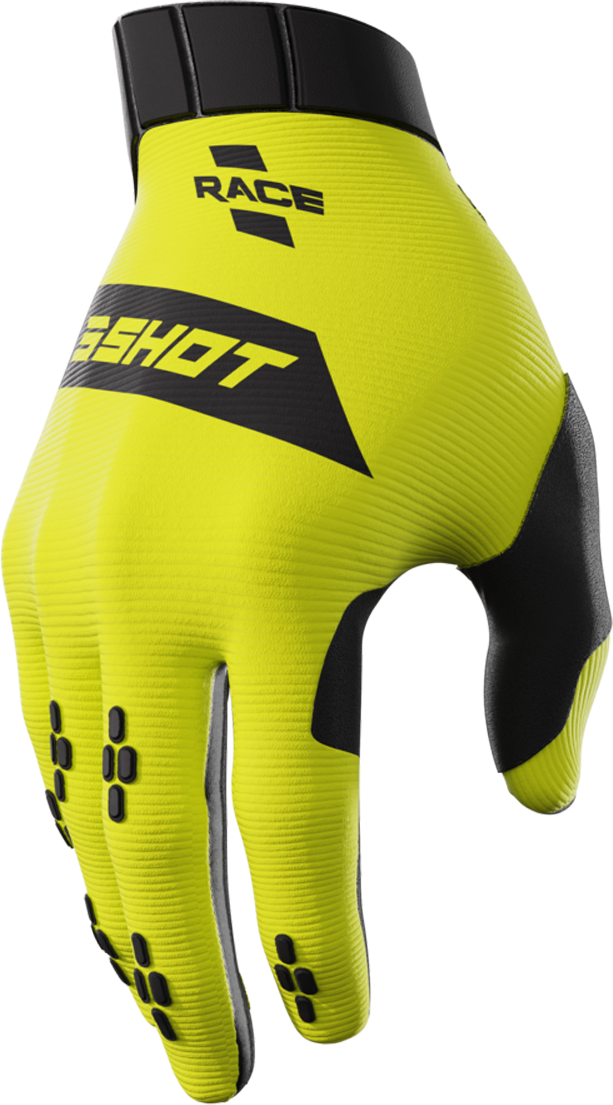 Shot Race Gear Guantes de Cross Shot Race Amarillo Neón