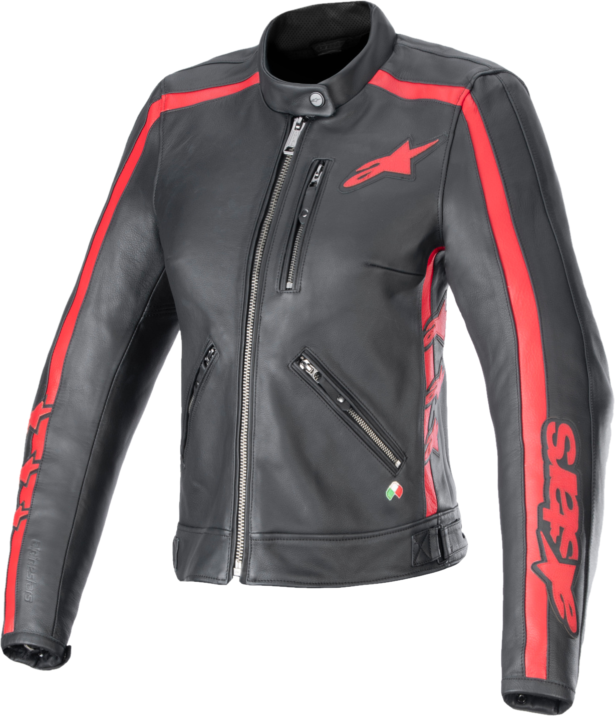 Alpinestars Chaqueta de Moto Mujer  Stella Dyno Negro-Rojo