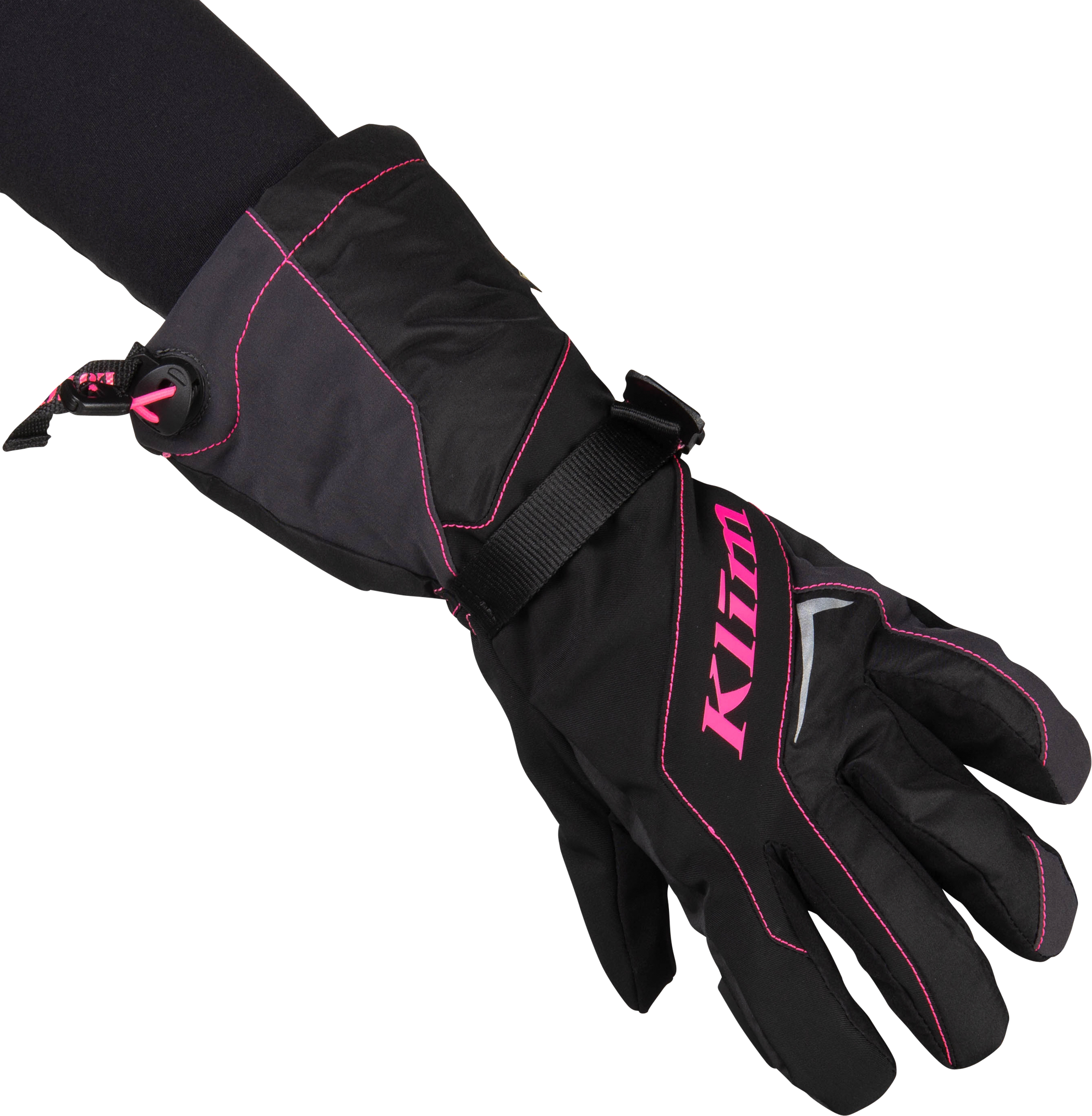 KLIM Guantes Moto de Nieve Mujer  Ember Gauntlet Rosas