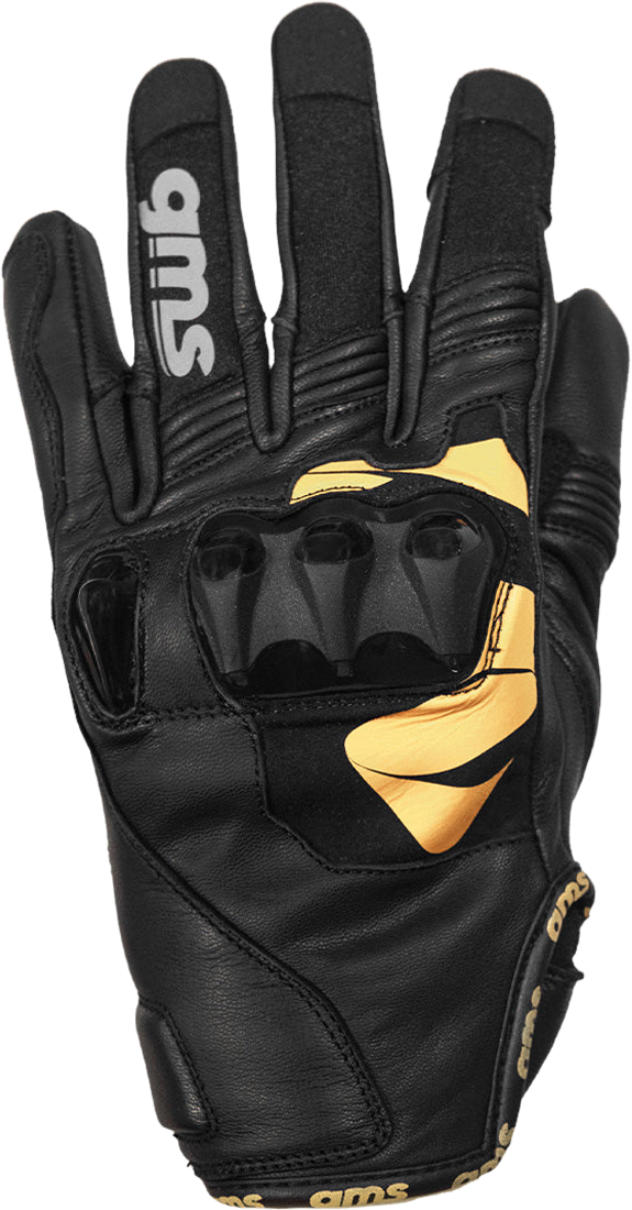 GMS Guantes de Moto  Curve Amarillo-Amarillo-Negro