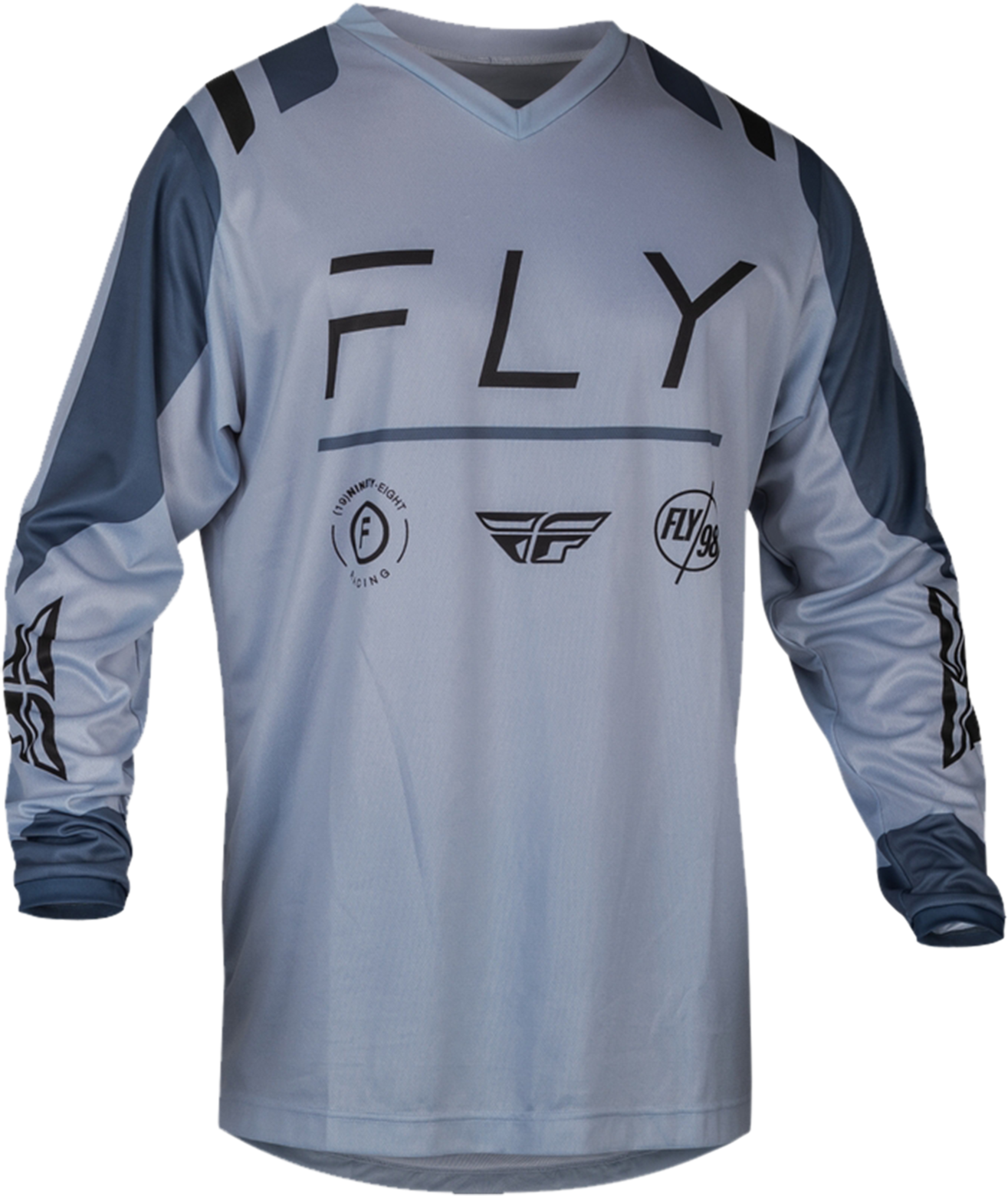 FLY Racing Camiseta de Cross  F-16 Gris