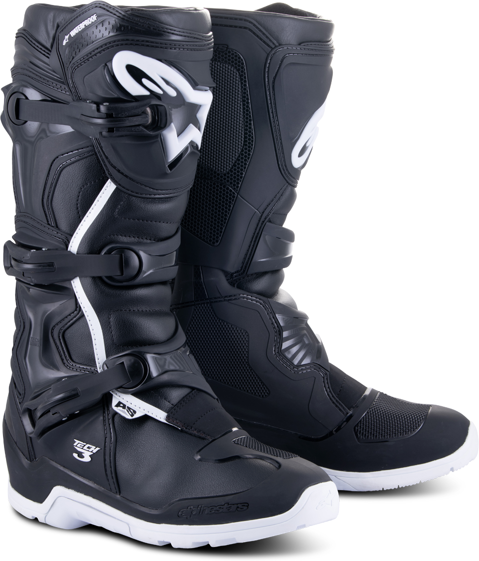 Alpinestars Botas de Enduro  Tech 3 Enduro Impermeable Negro-Blanco