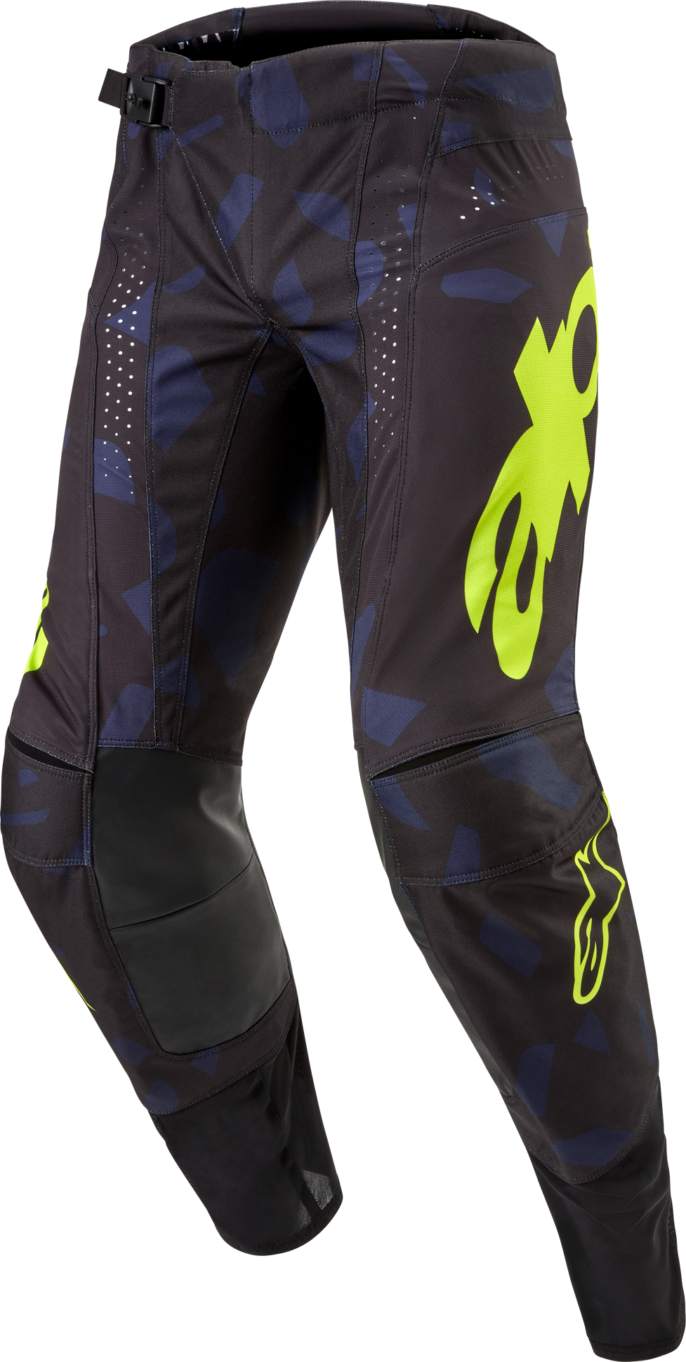 Alpinestars Pantalones de Cross  Techstar Rantera Negro-Azul Marino-Amarillo Fluo