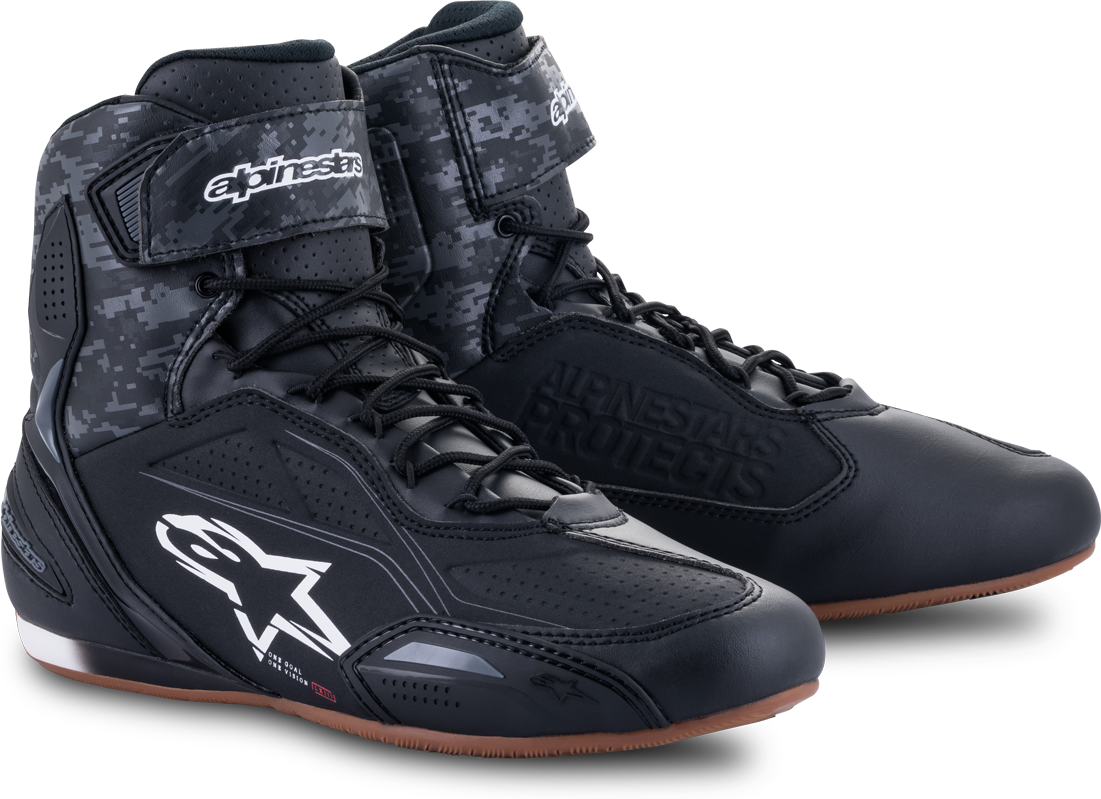 Alpinestars Zapatillas de Moto  Faster-3 Negro-Gris