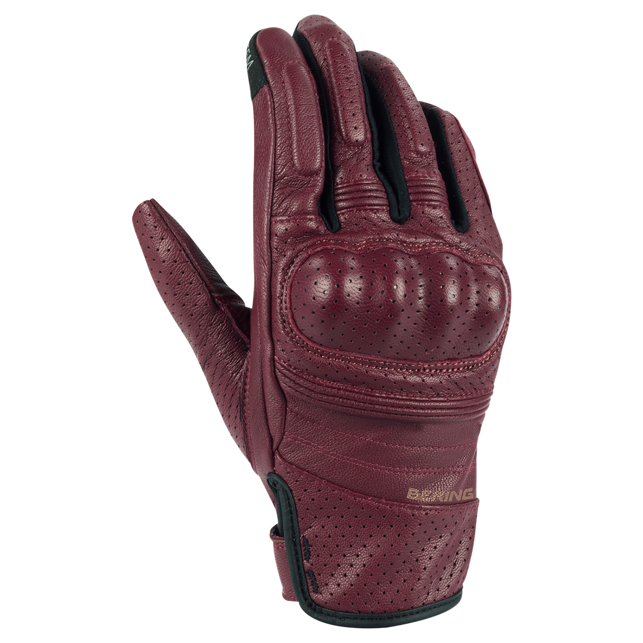 Bering Guantes de Moto Mujer  Score Borgoña