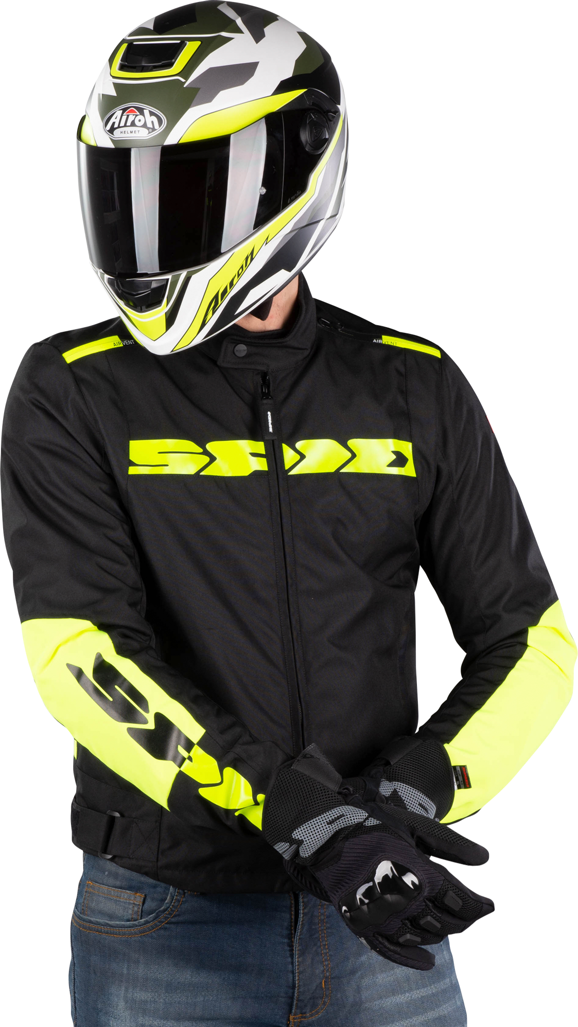 Spidi Chaqueta de Moto  Solar Tex Amarillo Fluo