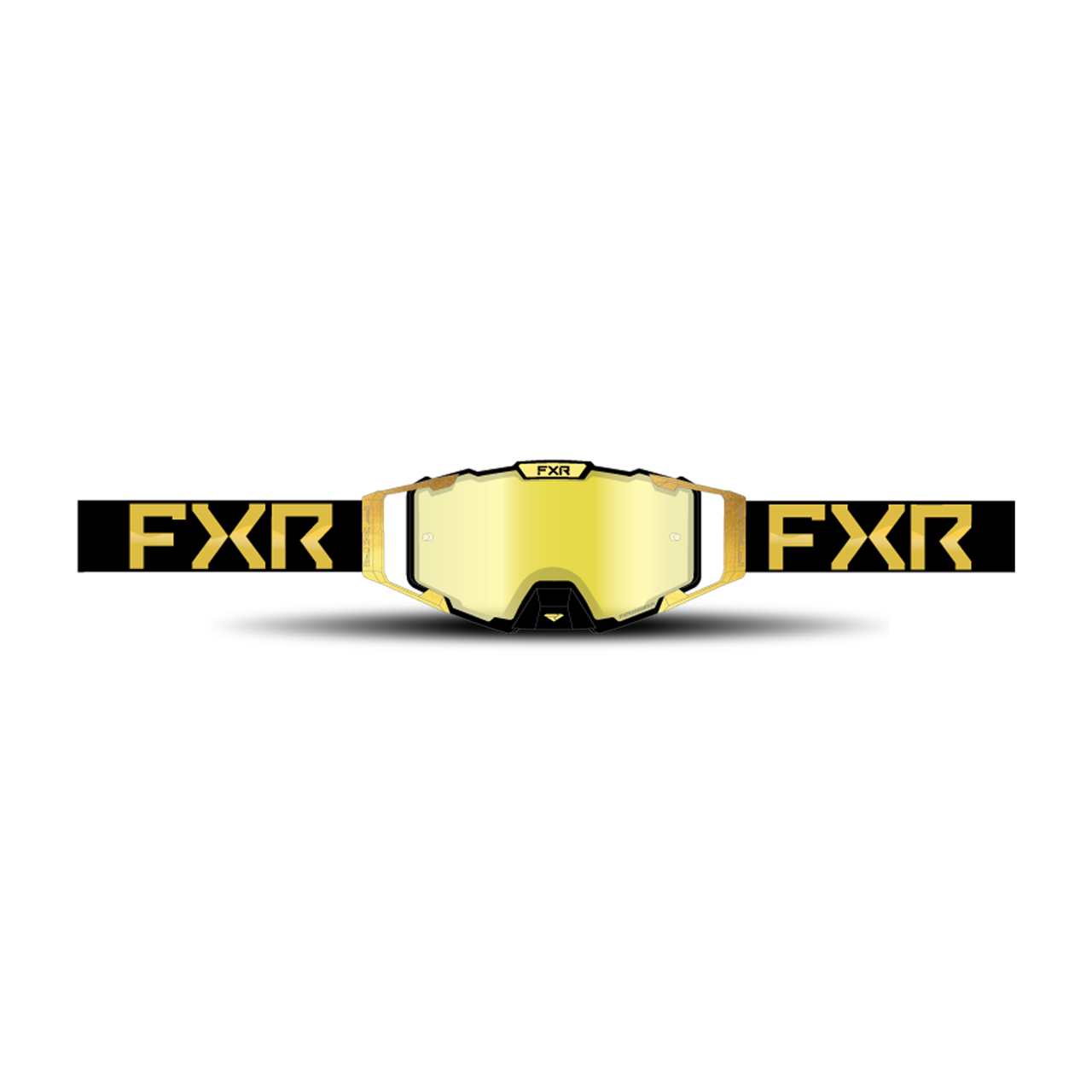 FXR Gafas de Cross  Pilot LE Bronze HiDef/Amarillo Espejo-Dorada