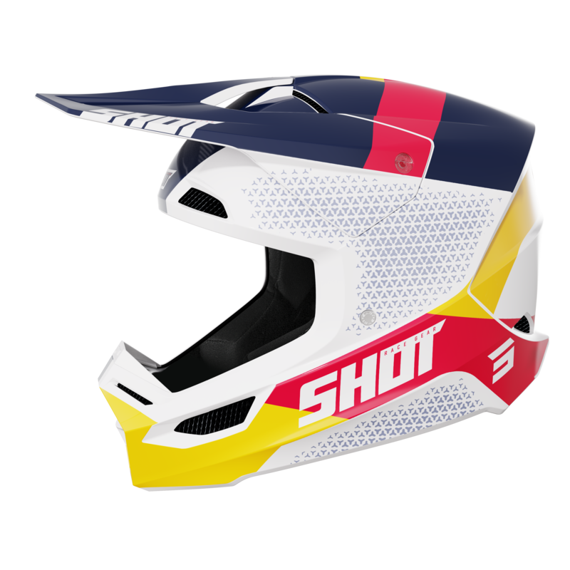 Shot Race Gear Casco de Cross Niño Shot Furious Ridge Rojo-Azul