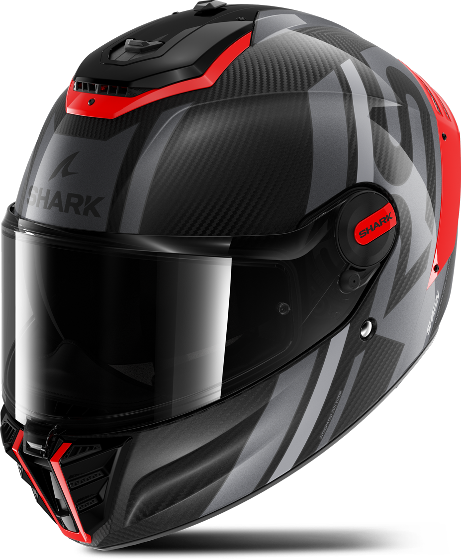 Shark Casco Integral  Spartan RS Carbon Shawn Rojo-Gris