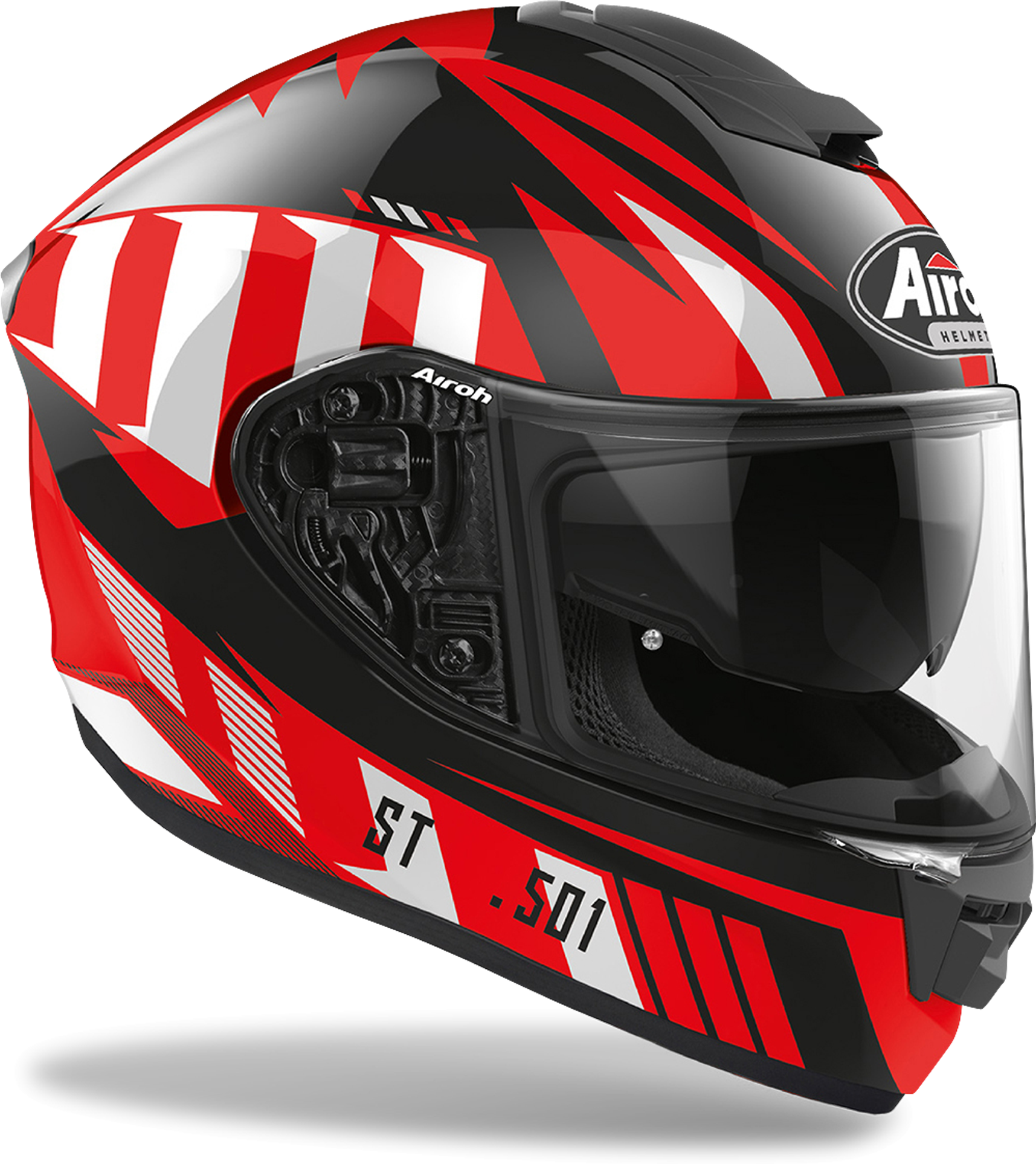 Airoh Casco Integral  ST.501 Blade Negro-Rojo-Blanco