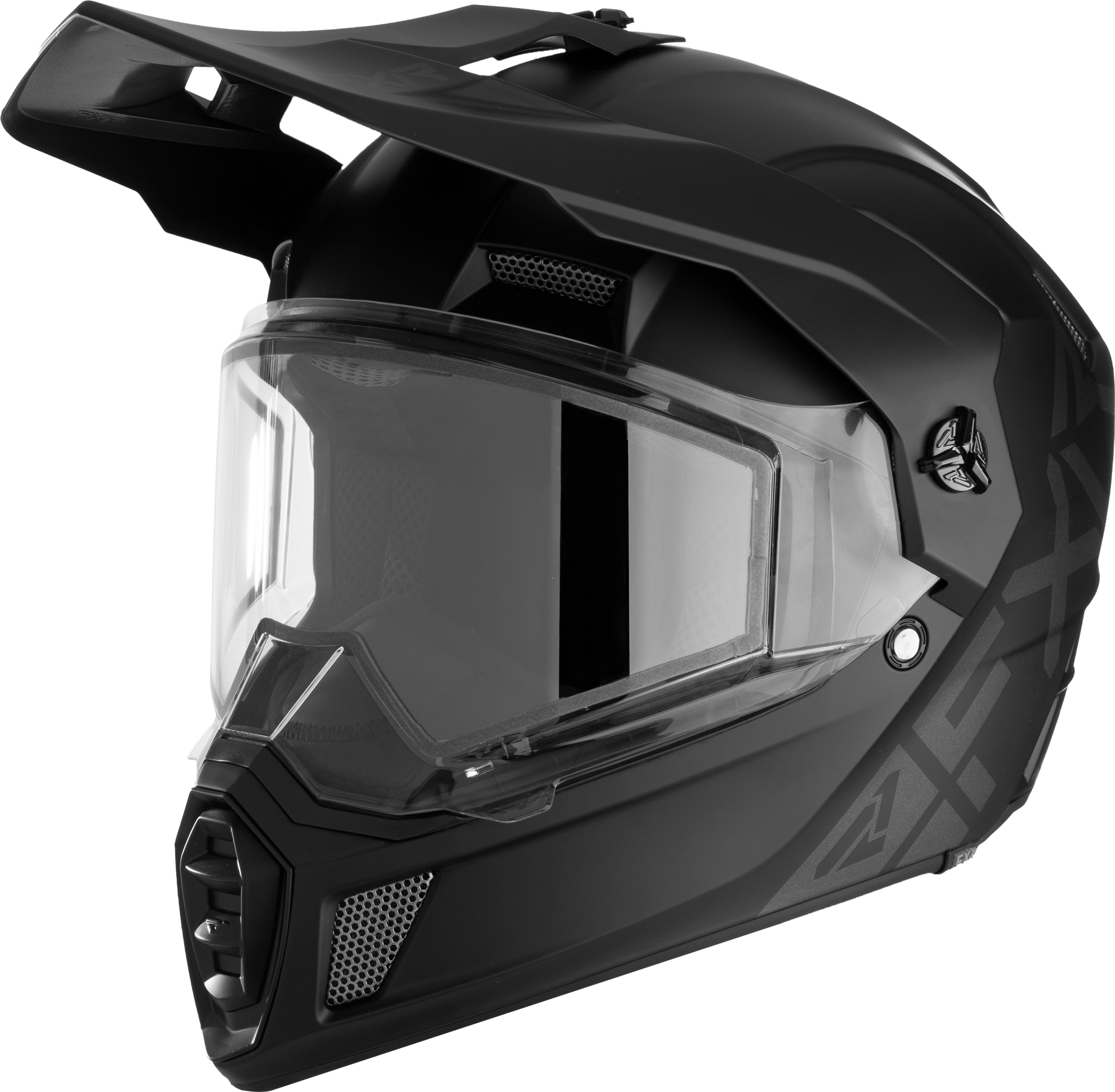 FXR Casco de Cross  Clutch X Prime Dual Shield Negro