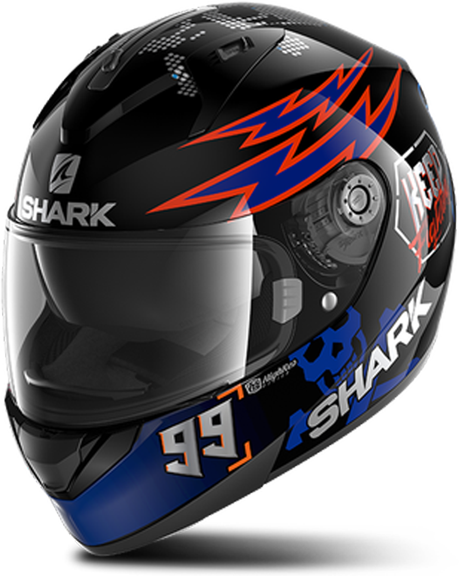 Shark Casco Integral  Ridill 1.2 Catalan Bad Boy Negro-Azul-Naranja