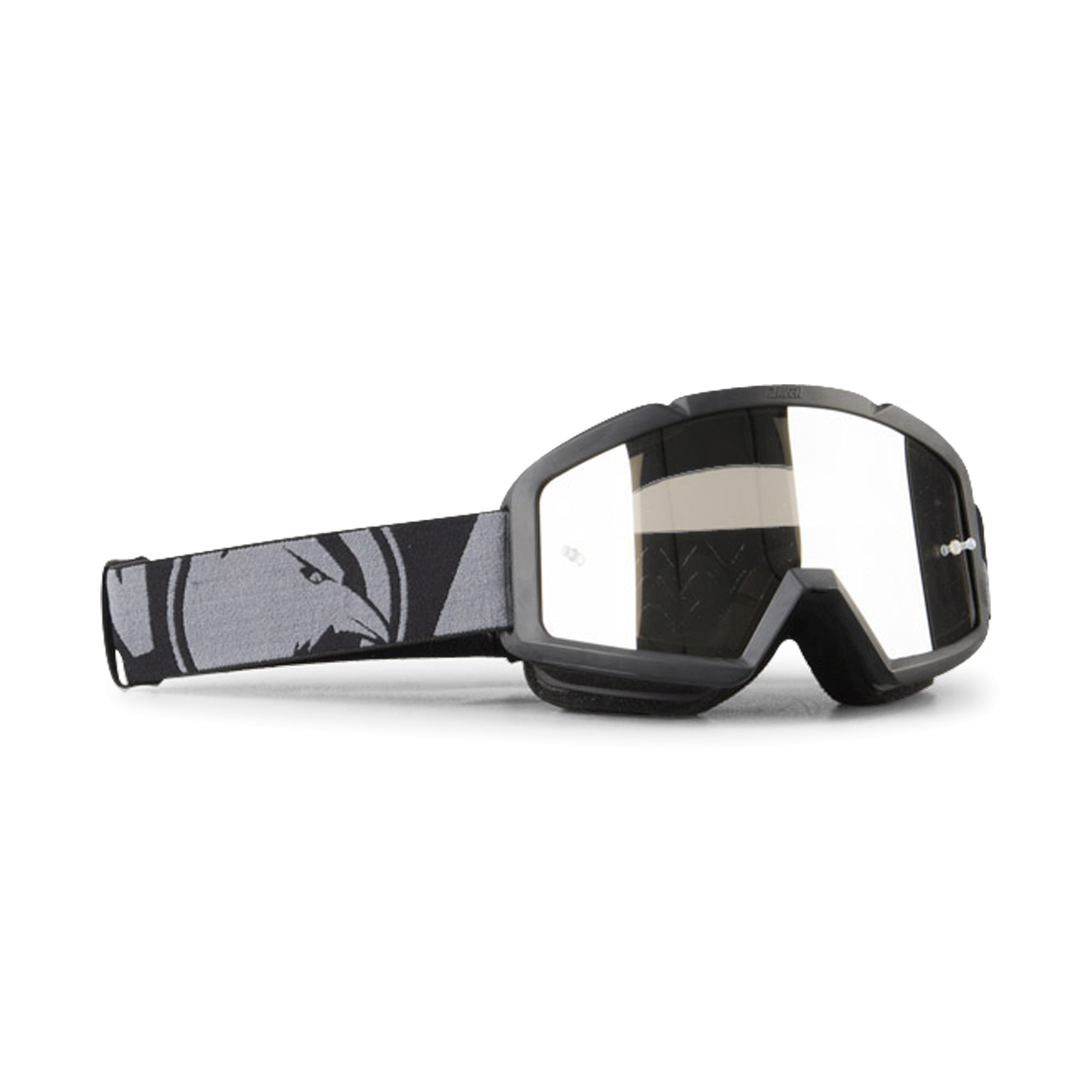 Raven Gafas de Cross  Strike Plateadas - Lente Doble de Espejo