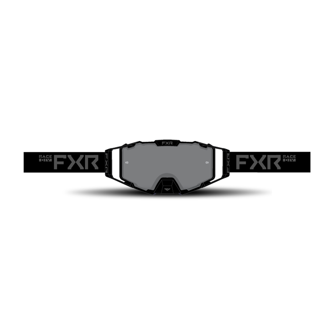 FXR Gafas de Cross  Combat Lente Ahumada Negra