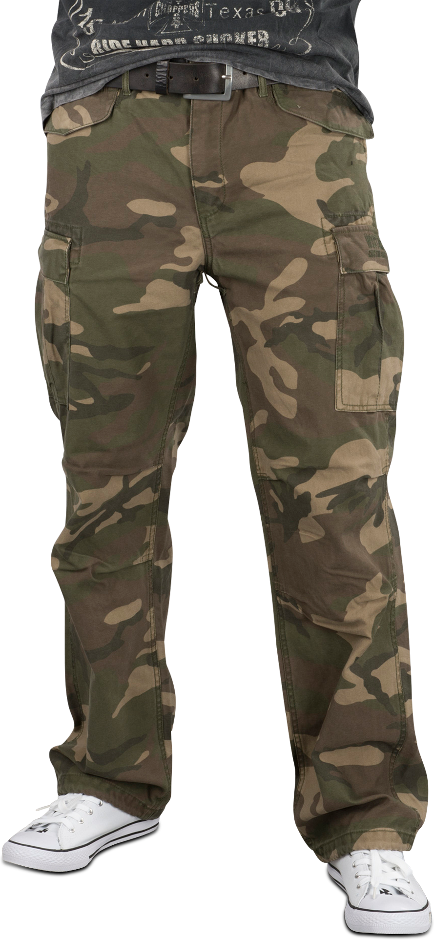 West Coast Choppers Pantalones de Moto  M 65 Cargo Camuflaje