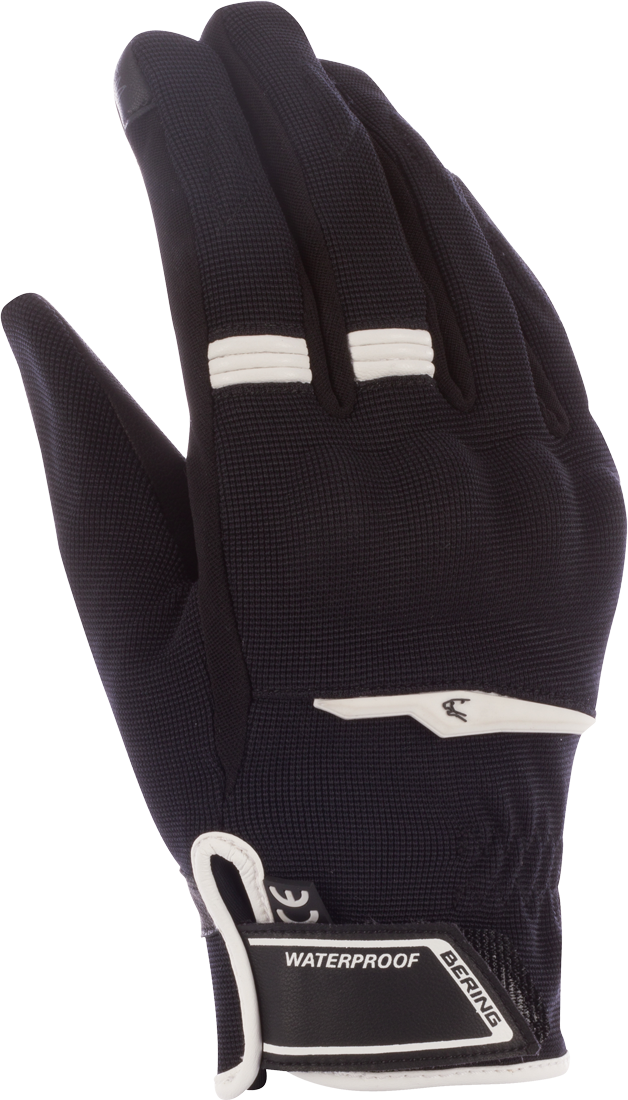 Bering Guantes de Moto  Borneo EVO Negro-Blanco