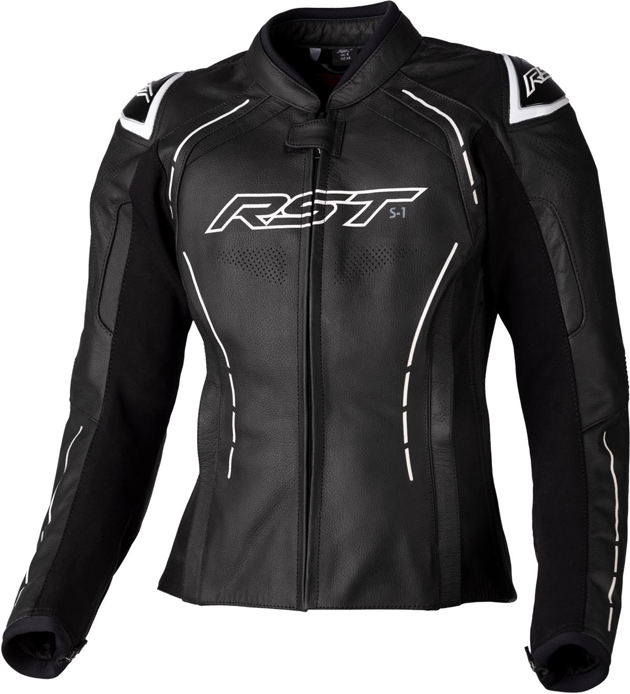 RST Chaqueta de Moto para Mujer  S1 Negro-Blanco