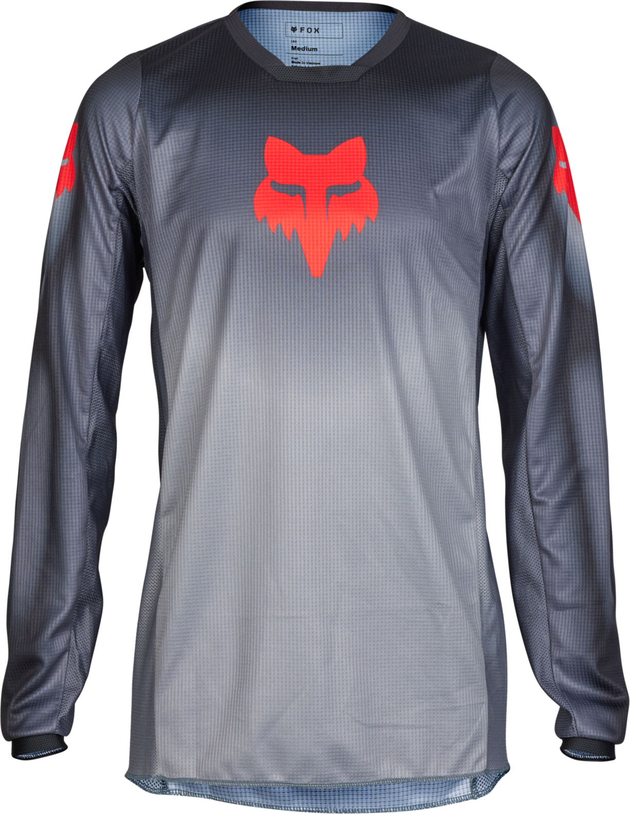 FOX Camiseta de Cross  180 Interfere Gris-Rojo