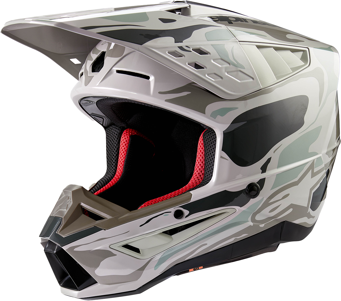 Alpinestars Casco de Cross  SM5 Mineral Gris-Verde