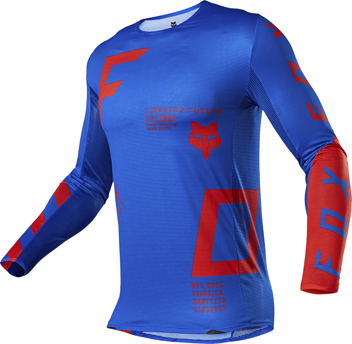 FOX Camiseta de Cross  Flexair Rigz Azul