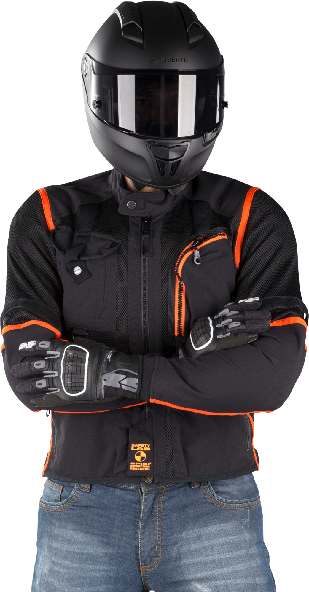 Spidi Chaqueta de Moto  Multitech Armour Evo Naranja-Negro