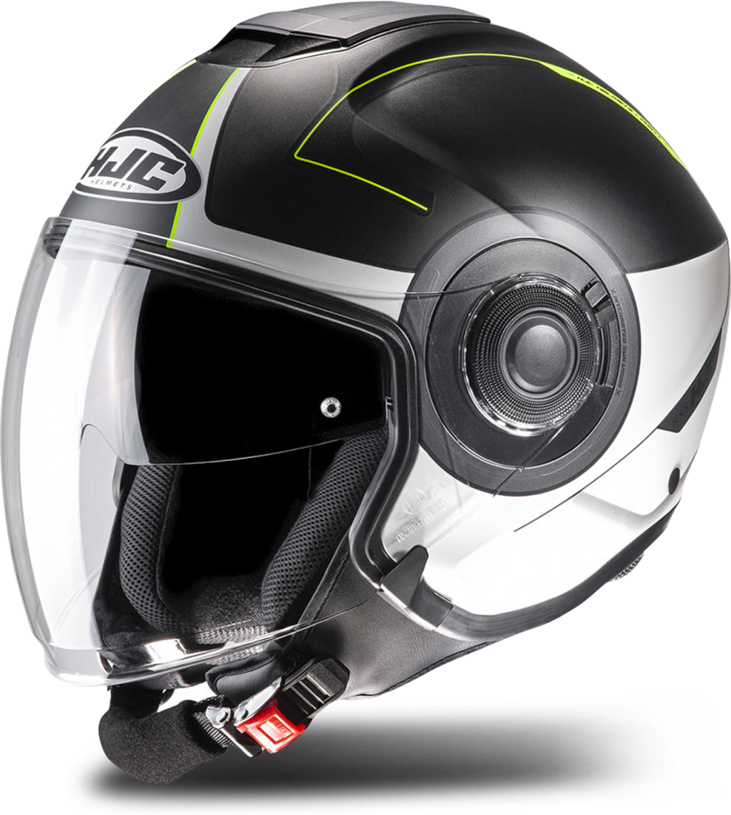 HJC Casco Jet  I40 Panadi Blanco-Negro