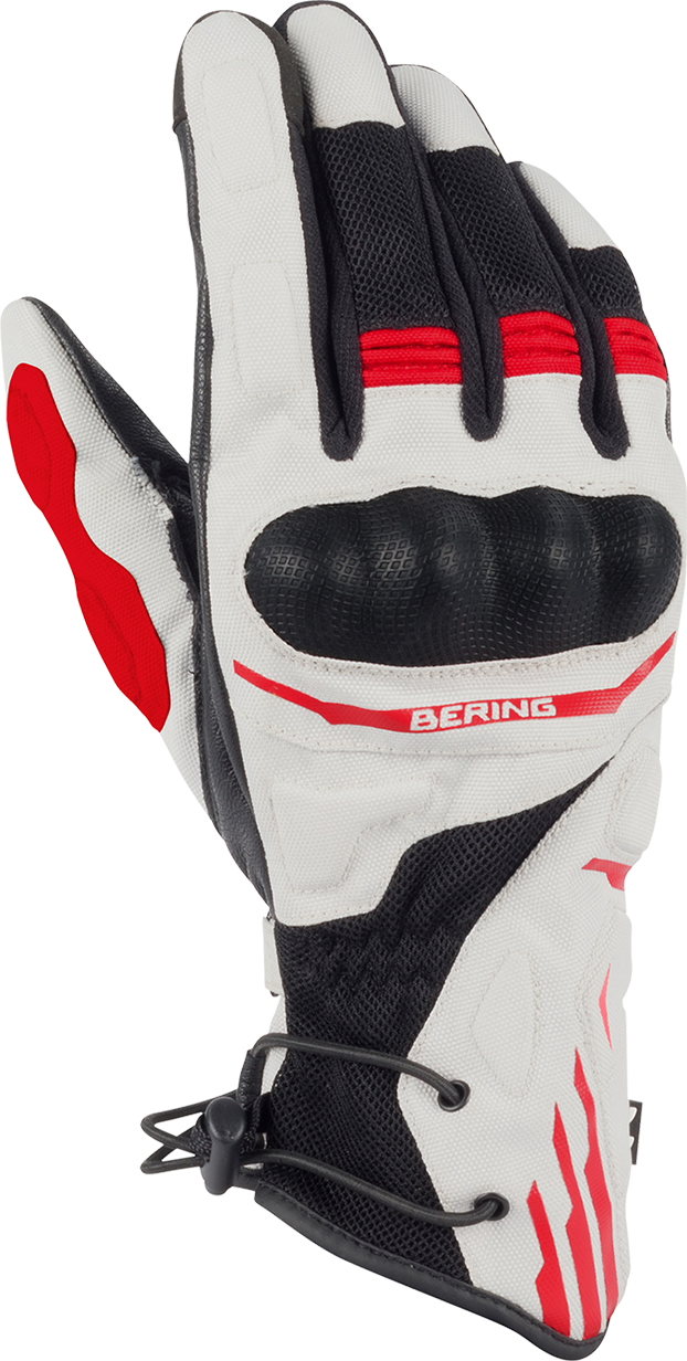 Bering Guantes de Moto  Bakundu Negro-Gris-Rojo