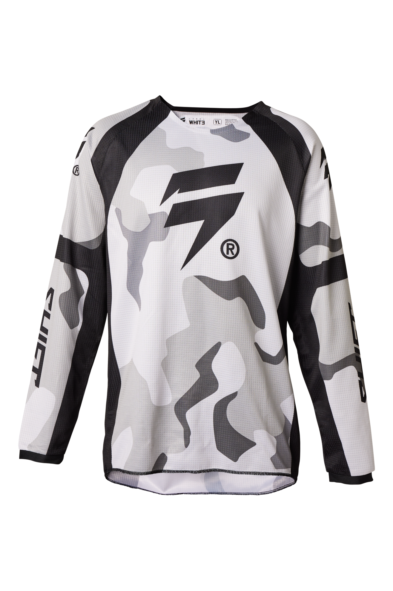 Shift Camiseta de Cross Niño  White Label Camuflaje Blanco