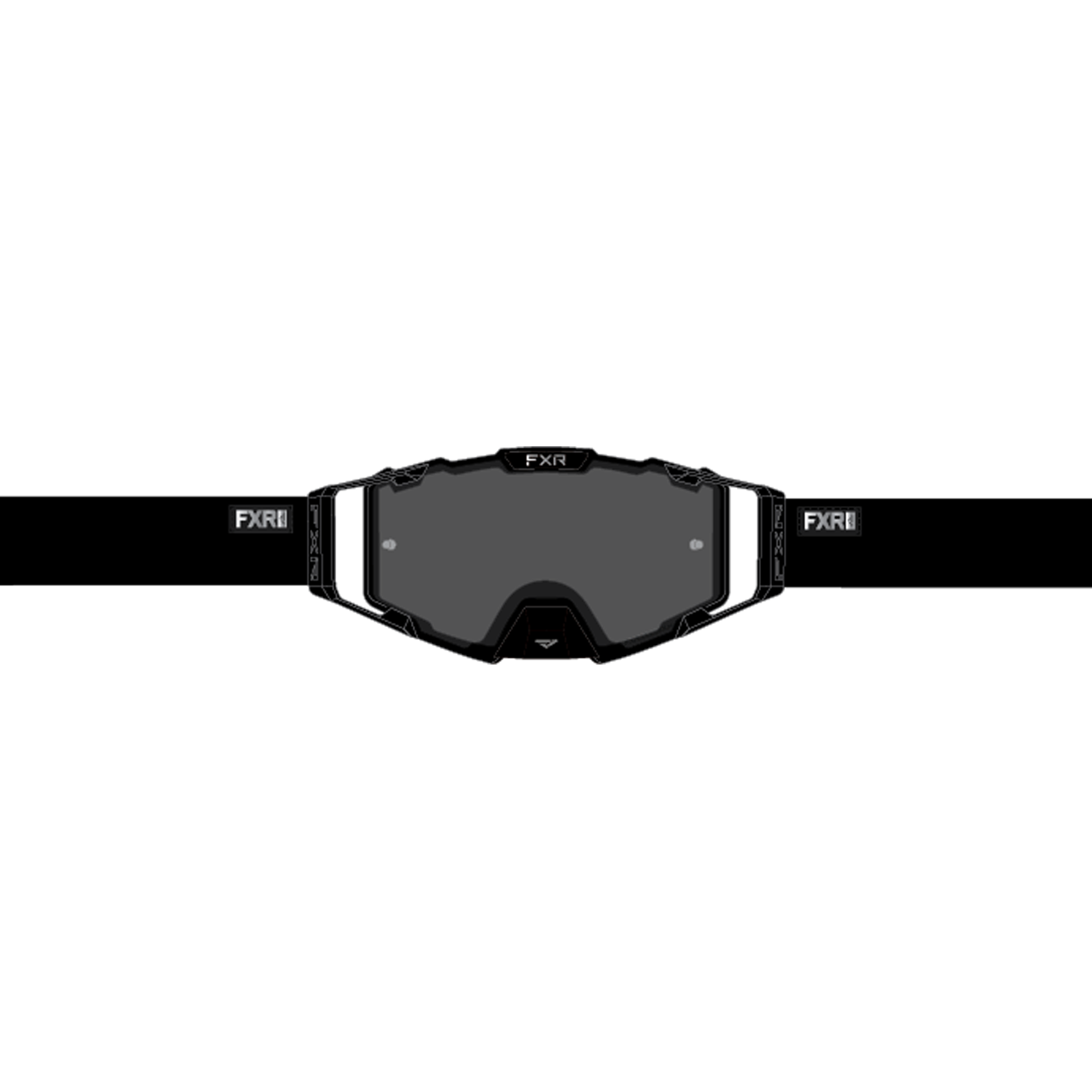 FXR Gafas de Cross  Pilot Lente Ahumada Blackout