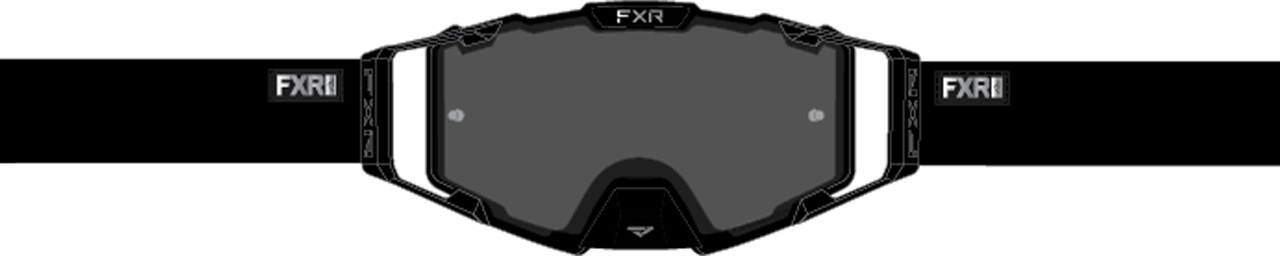 FXR Gafas de Cross  Pilot Lente Ahumada Blackout