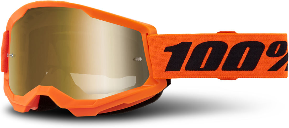 100% Gafas de Cross Niño  Strata 2 Naranja-Dorado