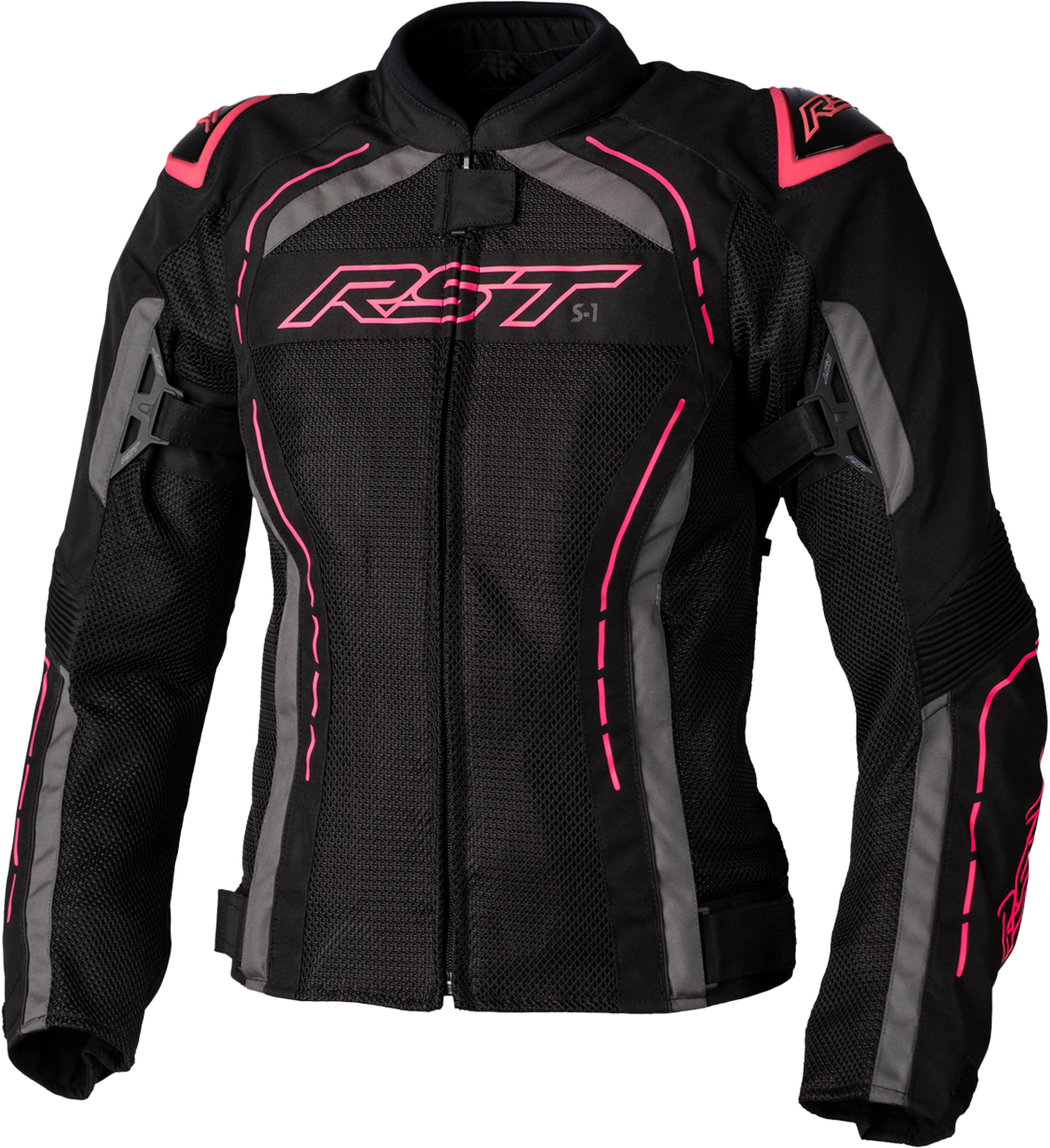 RST Chaqueta de Moto para Mujer  S1 Mesh Neón-Rosa