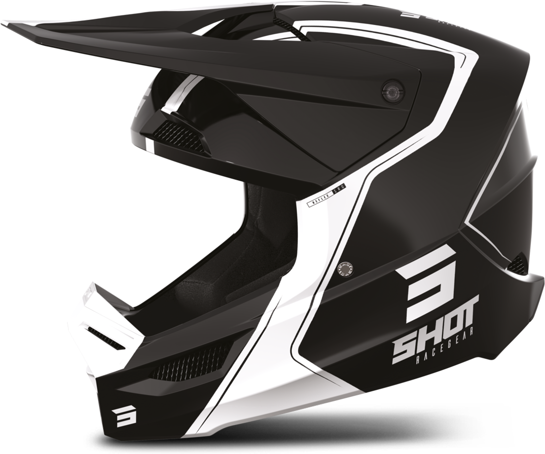 Shot Race Gear Casco de Cross Shot Furious Reflex Negro