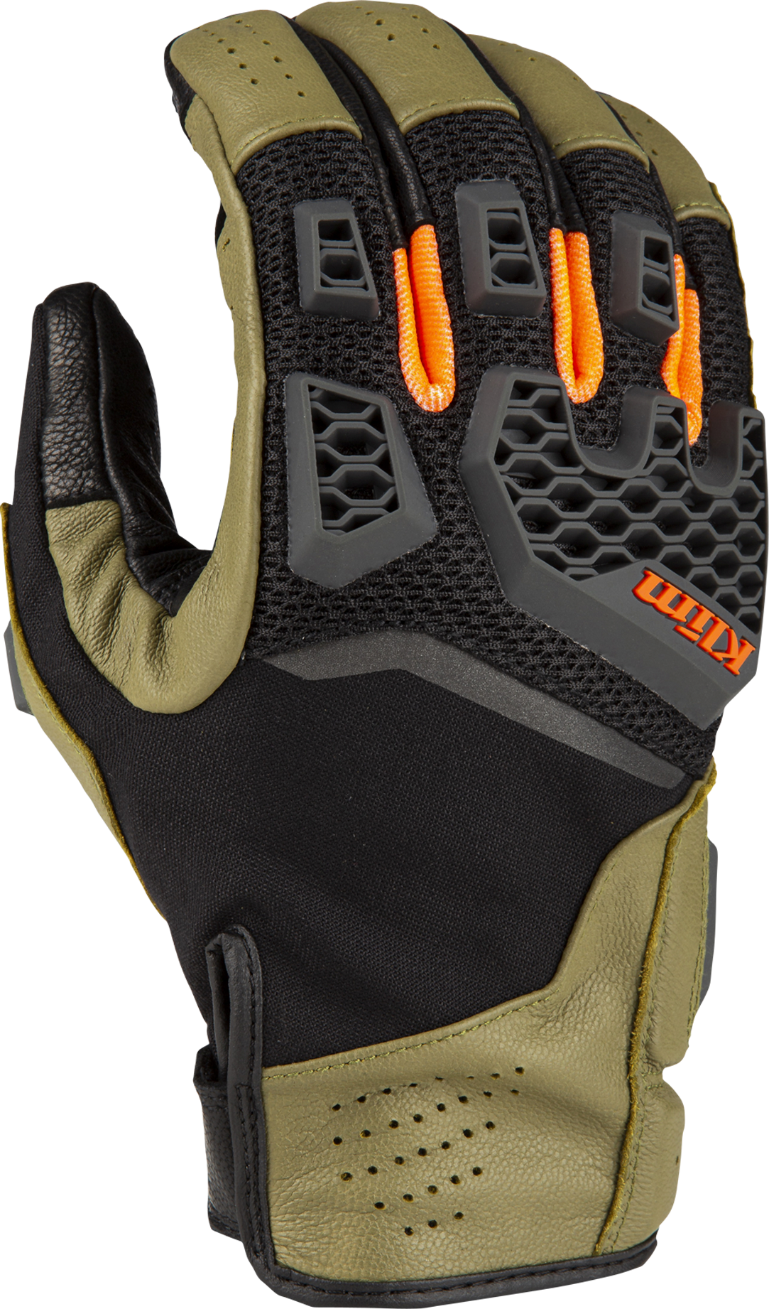 KLIM Guantes de Moto  Baja S4 Street Verde-Naranja