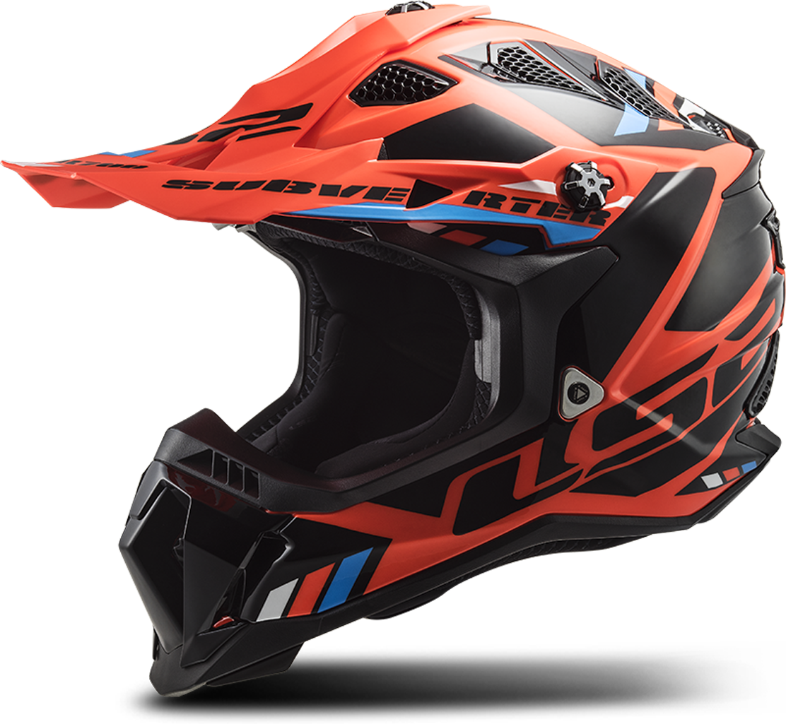 LS2 Casco de Cross  MX700 SUBVERTER Stomp Flo-Naranja-Negro