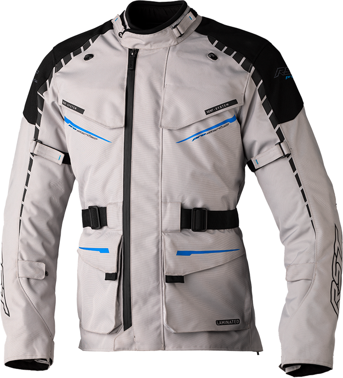 RST Chaqueta de Moto  Commander Plata-Azul