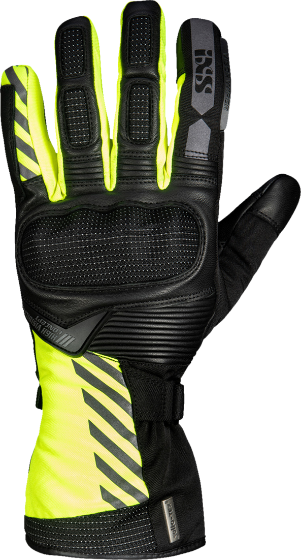 iXS Guantes de Moto  Tour Glasgow-ST 2.0 Negro-Amarillo Flúor