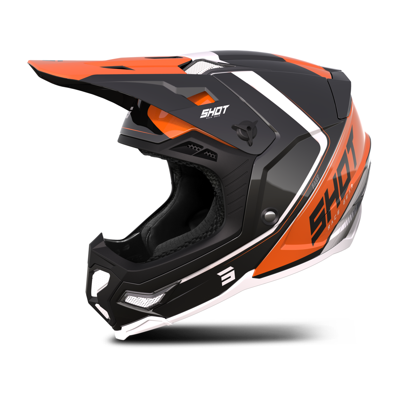 Shot Race Gear Casco de Cross Shot Core Fast Mips® Naranja Perlado