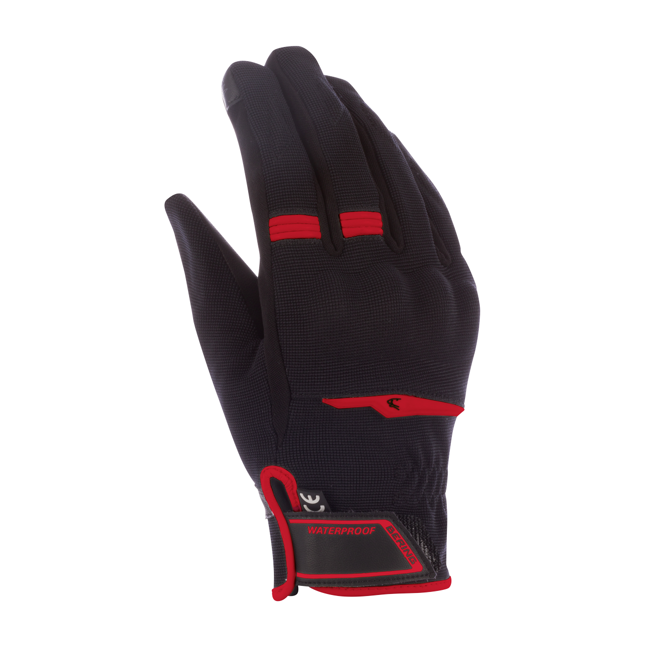 Bering Guantes de Moto  Borneo EVO Negro-Rojo